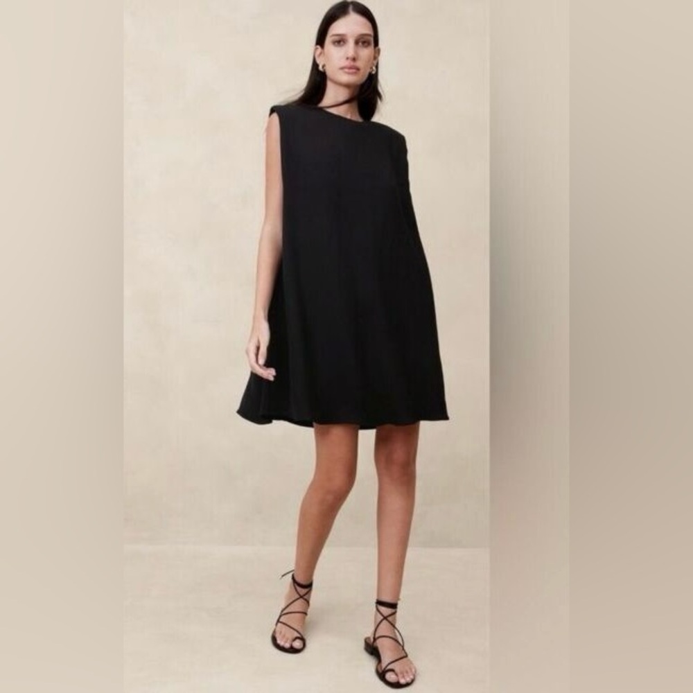 BANANA REPUBLIC MILA STRONG-SHOULDER MINI DRESS - Picture 8 of 9